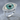 Evil Eye Floating Halo Ring, polished silver product photo