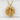 Kitsune Nine Tail Pendant, gold vermeil finish