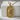Koi Waterfall Panel Pendant in gold vermeil, front product view