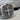 Saint Benedict Shield Ring, oxidized silver, close-up of shield cross relief