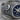 Compass Whirlpool Ring, oxidized, close-up of blue enamel compass