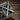 Templar Crossed Sword Tracery Ring, oxidized silver, close-up view