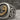 Waw scroll signet ring, oxidized, close-up of engraved letter