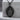 Buddha Mandorla Relief Pendant, black rhodium finish, product photo