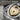 Heart Padlock Rococo Ring, oxidized finish, close-up of heart padlock and crest