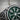 Vegvisir Green Enamel Ring, oxidized silver, close-up of stave and green enamel