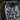 Valknut Onyx Crest Pendant, oxidized, close-up of knotwork and onyx