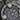 Vegvisir White Stone Pendant, oxidized silver, close-up view of stave and stone details
