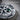 Ghost Light Compass Pendant, oxidized silver, close-up of spinning dial and green onyx
