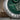 Lux Errans Marsh Light Pendant, oxidized, close-up of reeds and green onyx