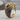 Raven night wing earring, gold vermeil, angled product photo