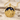 Mountain Lake Dusk Pendant, gold vermeil finish front view