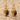 Lapis Spiral Shell Earring, gold vermeil, product photo view