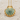 Scallop Tidal Groove Pendant, gold vermeil, front product photo
