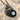 Moonstone Spiral Shell Pendant, black rhodium, product photo