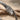 Serpent Tail Bypass Bracelet, oxidized silver, close-up of snake head and scale texture