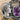 Gemini Amethyst Twin Pendant, oxidized silver, close-up of sculpted profiles and gemstone