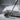 Golf club and ball pendant, oxidized silver, close-up of clubface and ball
