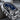Wolf Star Arch Pendant, oxidized silver, close-up of wolf relief and enamel sky