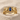 Blue Sapphire Dove Promise Ring, gold vermeil, front view