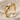 White Sapphire Embrace Promise Ring, gold vermeil finish, product view