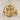 Lily Guard Wedding Ring in gold vermeil, front view