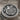 Pomegranate Seed Coin Ring, oxidized silver, close-up of fruit and seed relief