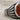 Carnelian Fan Shoulder Ring, oxidized, close-up of ribbed fan shoulder