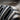 Black Enamel Claw Ridge Ring, oxidized silver, close-up showing enamel