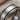 Stepped Satin Ring, oxidized, close-up showing brushed finish and dark grooves