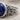 Baroque Lapis Signet Ring, oxidized, close-up of lapis cabochon and carved shoulder