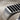 Black Stripe Bar Signet Ring, oxidized silver, close-up of the stripe bar face