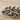 Three Woven Branch Ring, oxidized silver, close-up of leaf and bark relief