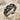 Celtic Crossover Wedding Ring, black rhodium plated finish, product photo