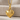 Cable Heart Pendant, gold vermeil, front view