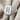 Chevron Initial Signet Ring, polished silver, angled view