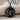 Melissa Bee Coin Pendant, black rhodium plated, front view