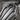 Coffin Lancet Panel Pendant, oxidized silver, close-up view of lancet panels