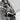 Horned Skull Pendant, oxidized silver, close-up of skull face and horns
