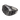 Meteorite Signet Ring, oxidized silver, front view on white