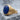 Lapis Triskele Shoulder Ring, gold vermeil, angled product photo