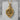 Celtic Spiral Leaf Pendant, gold vermeil product photo