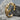 Crescent Sleeping Face Bracelet in gold vermeil, product photo
