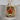 Carnelian Saddle Buckle Pendant, gold vermeil, angled front view