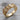 Bandana Knot Enamel Ring in gold vermeil, angled product photo