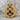 Maltese Cross Garnet Laurel Pendant in gold vermeil, product photo