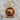 Albanian Eagle Enamel Disc Pendant, gold vermeil, front view