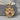 Thistle Amethyst Cluster Pendant, gold vermeil, front product photo