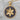 Byzantine Tessera Rosette Pendant, gold vermeil, front view product photo
