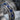 Quatrefoil Enamel Spinner Ring, oxidized silver, close-up of blue enamel quatrefoils